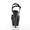 Pleaser - STARDUST609 Sandaal met enkelband, Paaldans schoenen - Paaldans schoenen - Zwart Product image